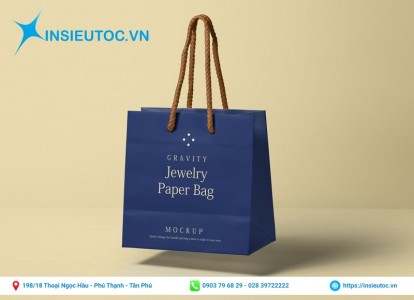 Một gợi ý tuyệt vời về mẫu túi giấy cho các shop trang sức Túi giấy đựng trang sức