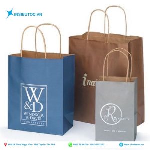 Túi giấy cho các thương hiệu đơn giản nhưng sang trọng, thân thiện với môi trường Túi giấy in màu chìm