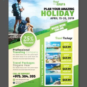 Mẫu tờ rơi du lịch đẹp