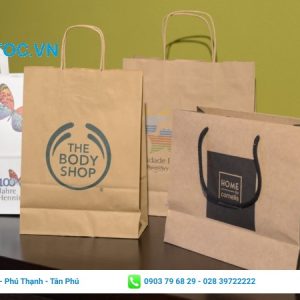 Sử dụng túi Kraft như một phương tiện lưu trữ thông tin và truyền tải thông tin tới khách hàng. Một số mẫu túi bằng chất liệu giấy kraft giá rẻ