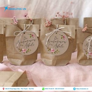 Túi giấy xi măng tặng quà đẹp, sang trọng. Mẫu túi xi măng tặng quà đẹp