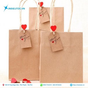 túi xi măng gắn nhãn đơn giản. mẫu in túi xi măng giá rẻ