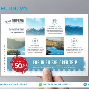 tờ rơi của công ty du lịch triptivo