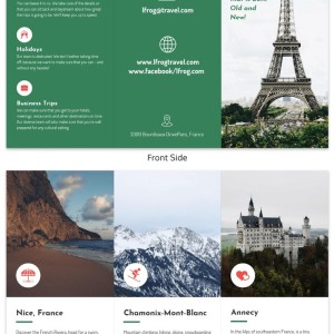 tờ rơi giới thiệu công ty du lịch cuốn hút