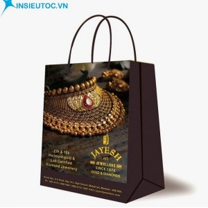 Túi giấy quà tặng mẫu trang sức đẹp. Mẫu túi giấy đựng trang sức đẹp
