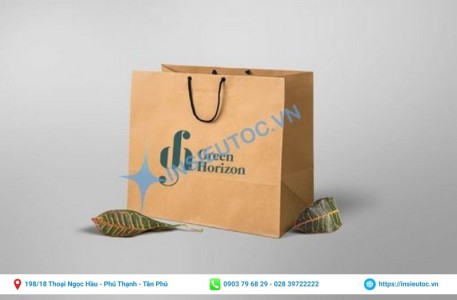 mẫu in túi giấy xi măng đơn giản, chắc chắn in tên thương hiệu. túi xi măng in tên thương hiệu