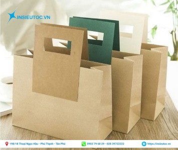 Mẫu túi giấy xi măng không in thanh lịch Mẫu túi giấy xi măng đẹp