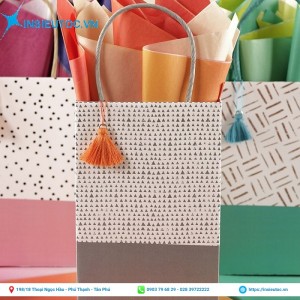 In túi giấy nhỏ đựng quà màu sắc. Mẫu túi giấy nhỏ đựng quà